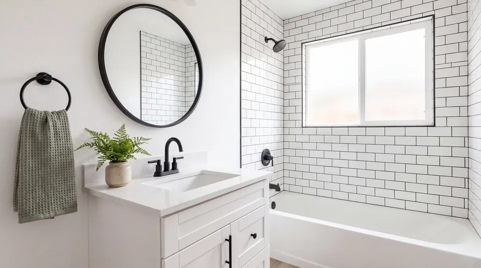 A renovated bathroom