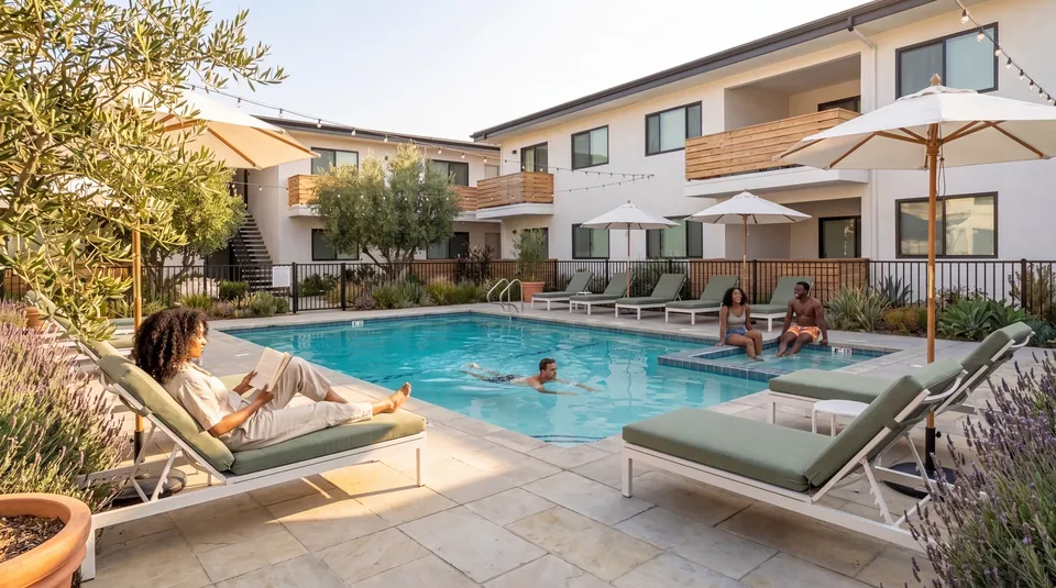 Afternoons by the pool